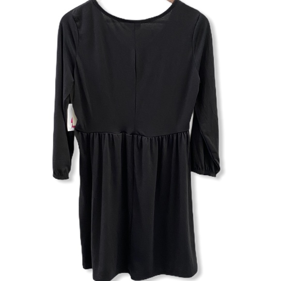 Bobbie Brooks black long sleeve midi dress small - Picture 2 of 3